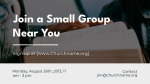 Join A Small Group Near You  PowerPoint image 3