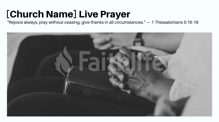 [Church Name] Live Prayer large preview