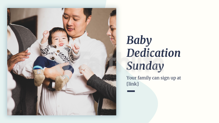 Baby Dedication Sunday large preview