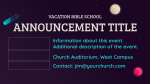 Galactic Vacation Bible School  PowerPoint Photoshop image 2