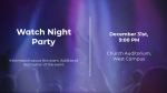 Watch Night Party Purple  PowerPoint image 2