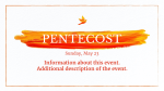 Pentecost Sunday Paint Stroke  PowerPoint image 2