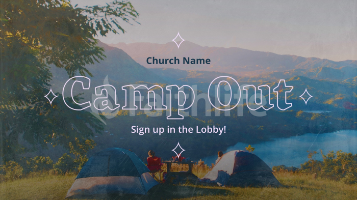 Church Camp Out large preview