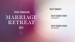 Church Name Marriage Retreat White  PowerPoint image 1