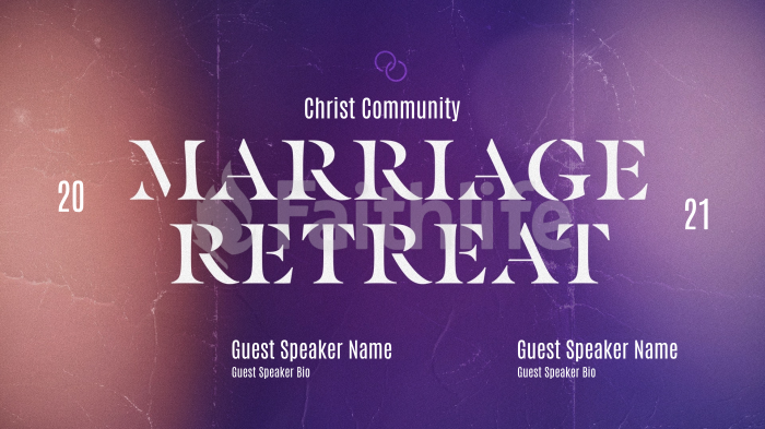 Church Name Marriage Retreat Blue large preview