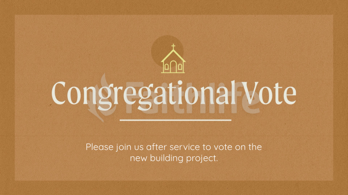 Congregational Vote large preview