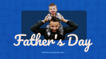 Happy Father's Day (Blue)  PowerPoint image 4