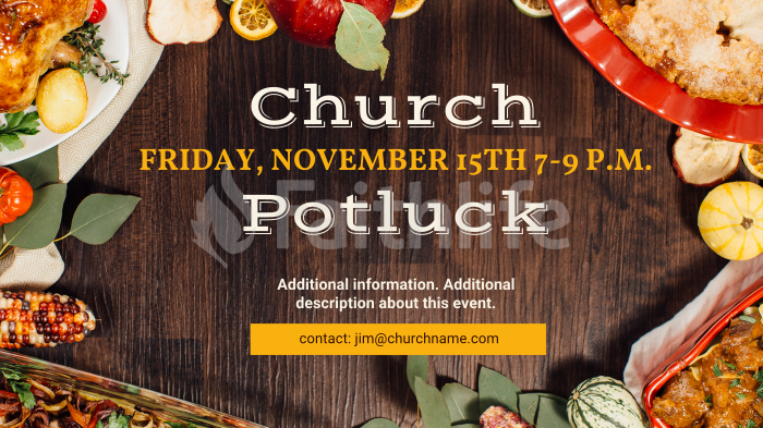 Holiday Church Potluck large preview