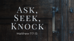 Ask, Seek, Knock  PowerPoint Photoshop image 1
