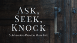 Ask, Seek, Knock  PowerPoint Photoshop image 10