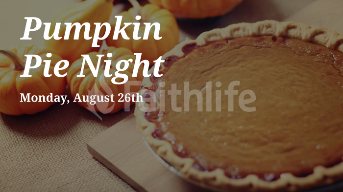 Pumpkin Pie Night large preview