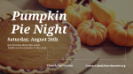 Pumpkin Pie Night  PowerPoint image 2