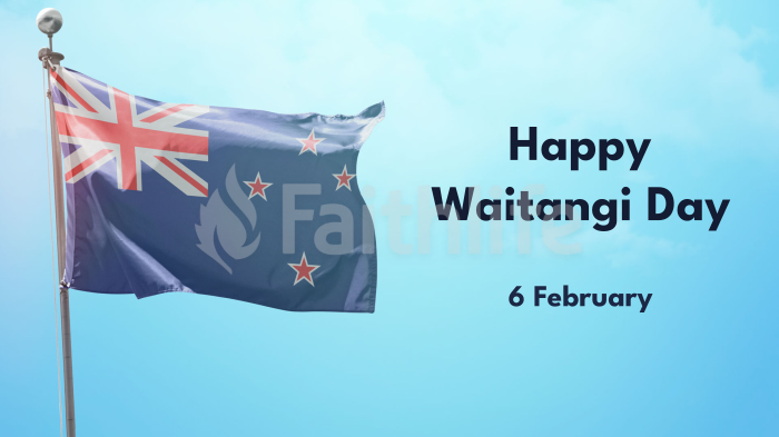 Happy Waitangi Day Flag - Graphics For The Church