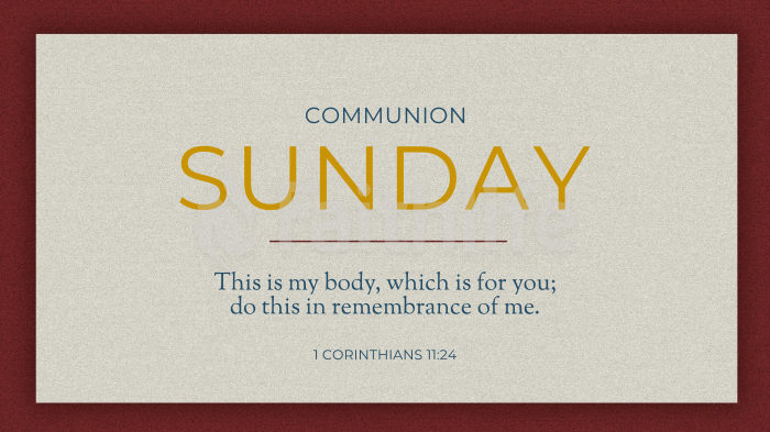 Communion Sunday large preview