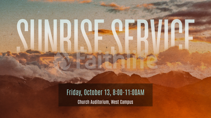 Sunrise Service large preview
